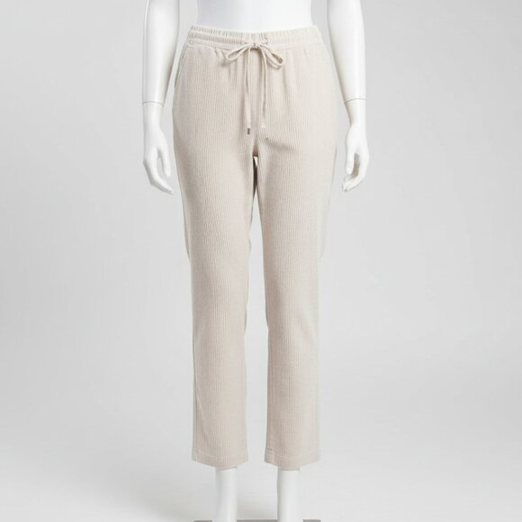 NWT J. Crew Drawstring White British Khaki Striped Linen Pants 24 - Picture 8 of 15